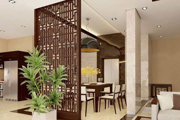 Vách ngăn bằng gỗ đẹp 3
