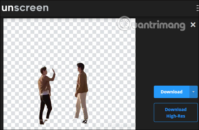 Cách tách nền video, ảnh GIF trên Unscreen 