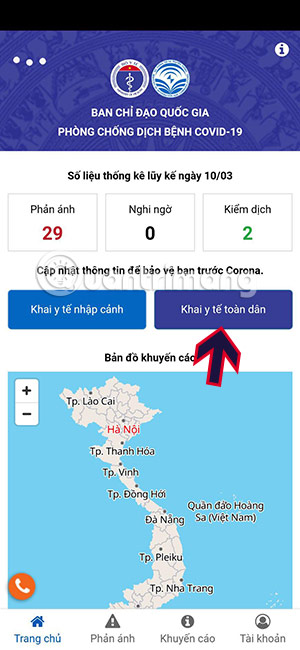 khai bao y te toan dan