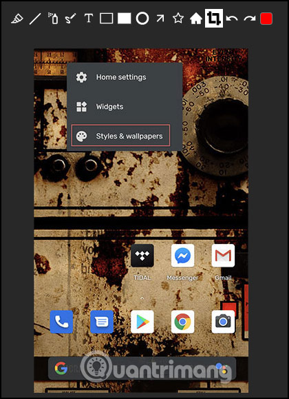 Giao diện chỉnh sửa 