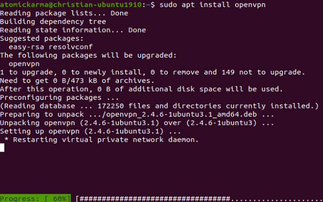 Cài đặt OpenVPN trên Linux