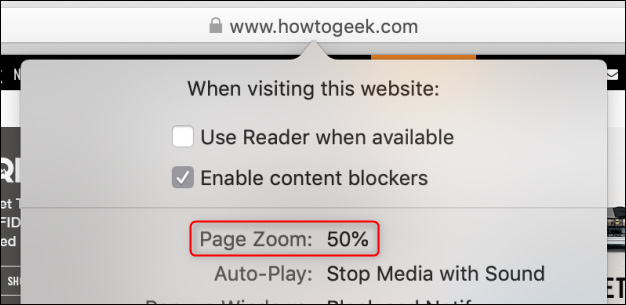 Cách đổi mức zoom mặc định trên Safari macOS