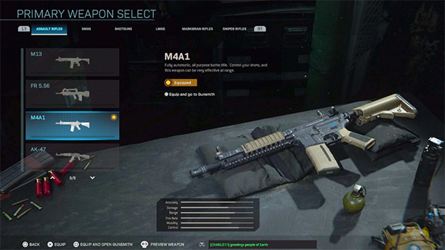m4a1 cod warzone