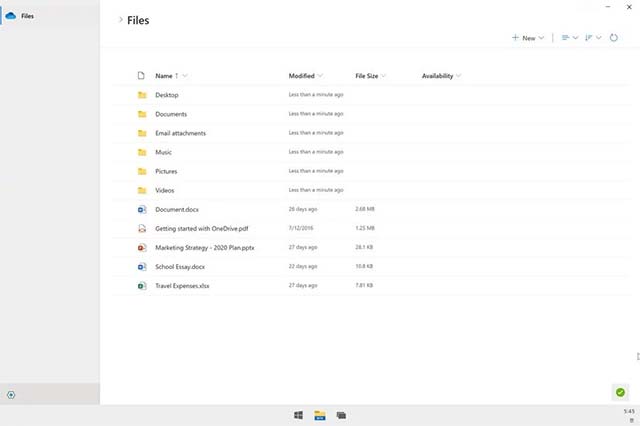 Giao diện File Explorer mới trên Windows 10X