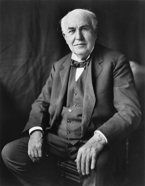 Thomas Edison chính là điển hình của thành công tạo nên từ sự chăm chỉ
