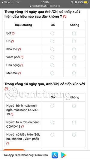 khai báo thông tin điện tử