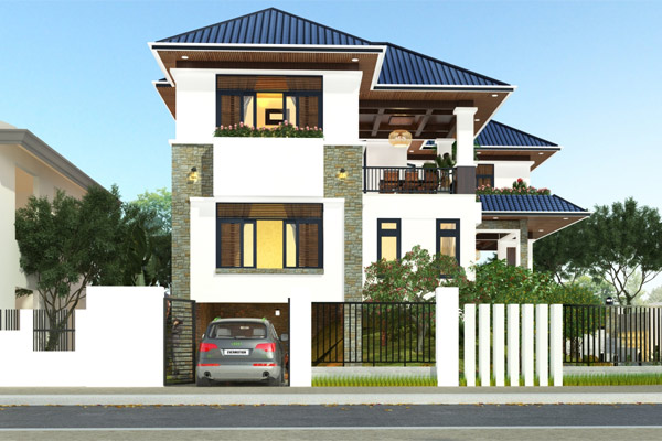 Mẫu biệt thự 3 tầng đẹp 2