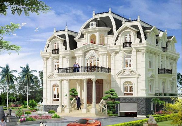 Mẫu biệt thự cổ điển 3 tầng