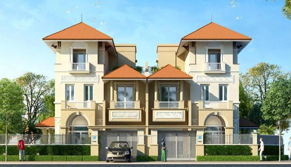 Biệt thự song lập 3 tầng