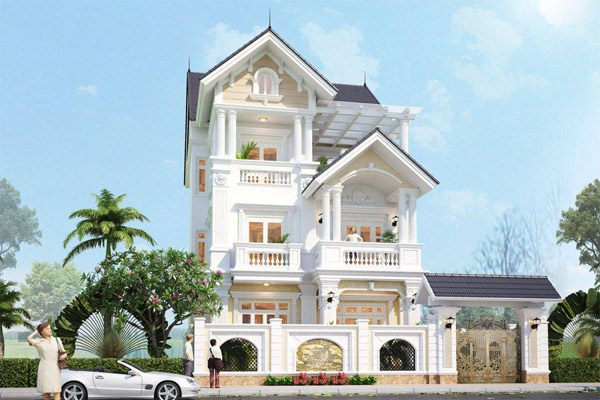 Mẫu biệt thự 3 tầng đẹp 1