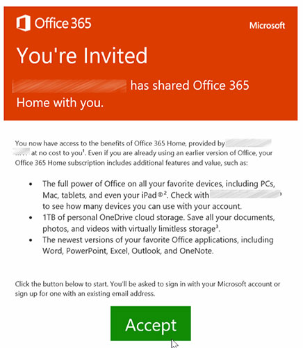 Cách chia sẻ đăng ký Office 365 Home với người khác - Ảnh minh hoạ 5