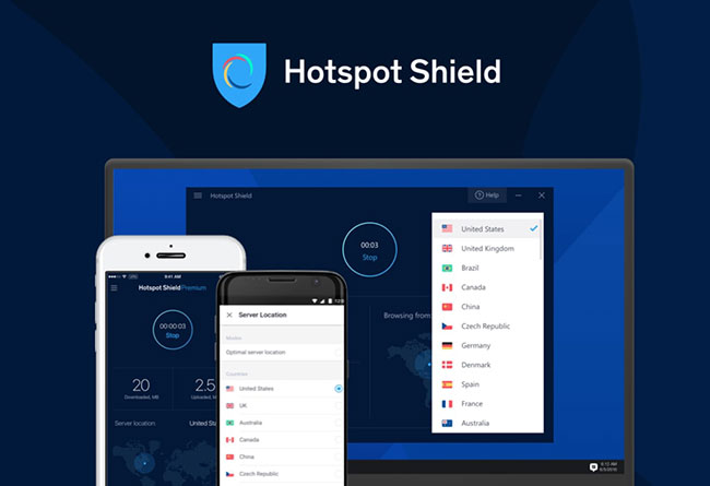 Hotspot Shield là một trong những dịch vụ VPN nhanh nhất hiện có