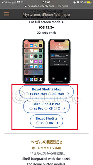 giao diện iphone