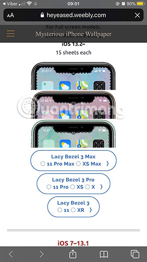 giao diện mới iphone