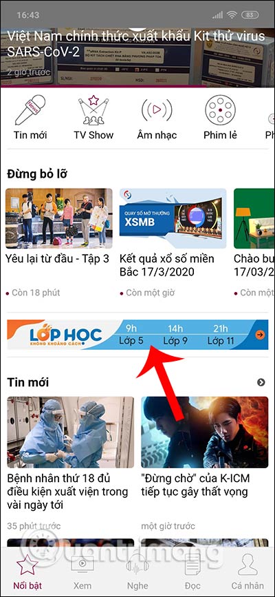 Xem lại chương trình