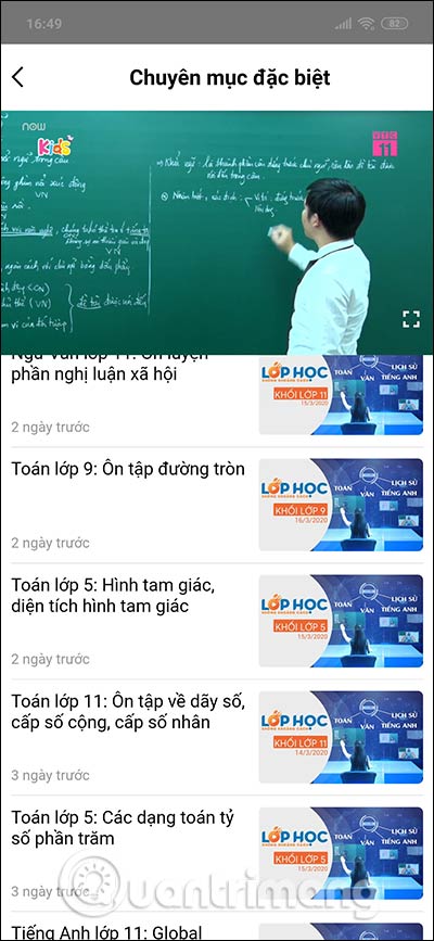 Lớp học không khoảng cách