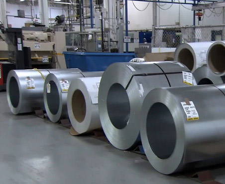 Các cuộn thép để làm vỏ tủ lạnh