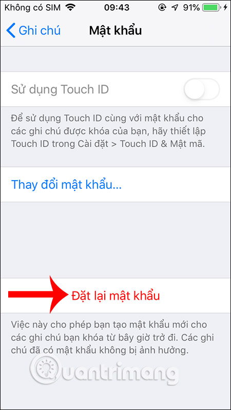 Đặt lại mật khẩu