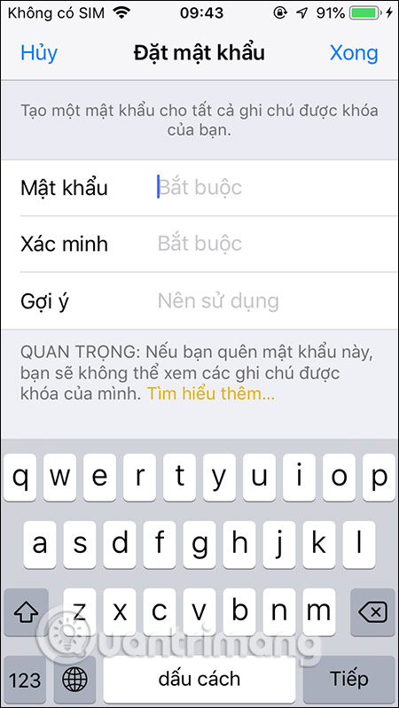 Nhập pass mới