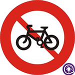 Biển 110a: Cấm đi xe đạp