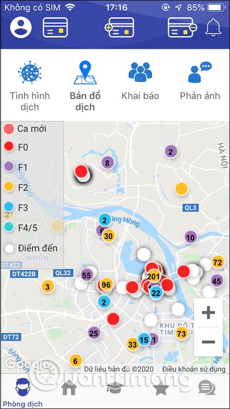 Vị trí bệnh nhân