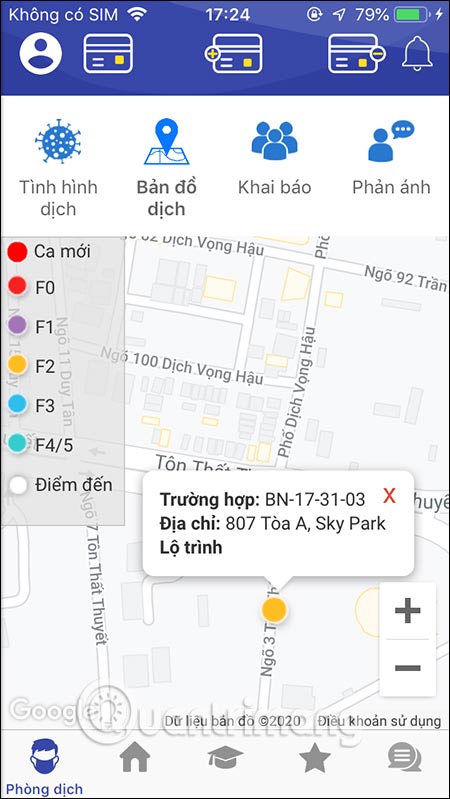 Địa chỉ bệnh nhân