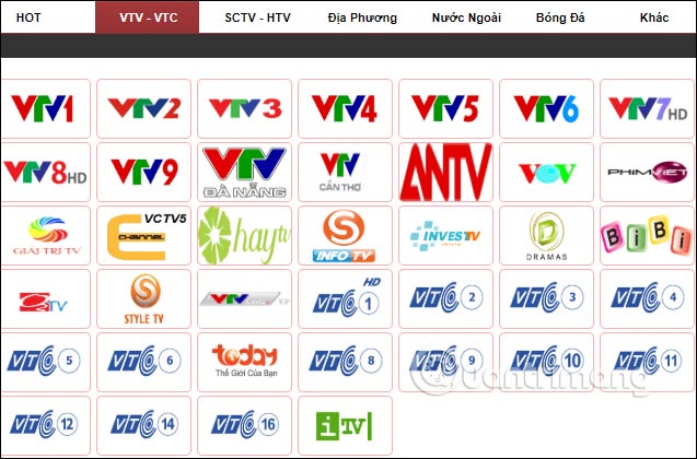 Cách xem VTC HD trên máy tính và điện thoại