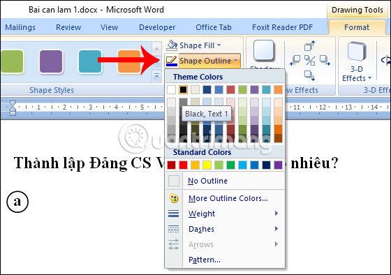 Nhấn vào ảnh để phóng to Chọn màu hình vẽ