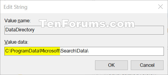 Cách thay đổi vị trí lưu trữ của Search Index trong Windows 10