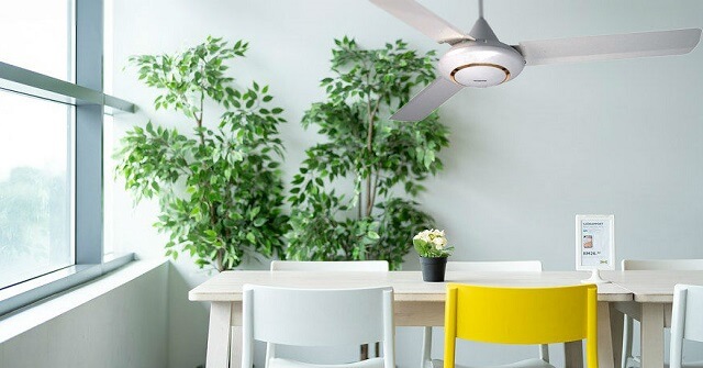 Quạt trần Panasonic được nhiều người trẻ lựa chọn cho không gian sống tiện nghi, hiện đại.