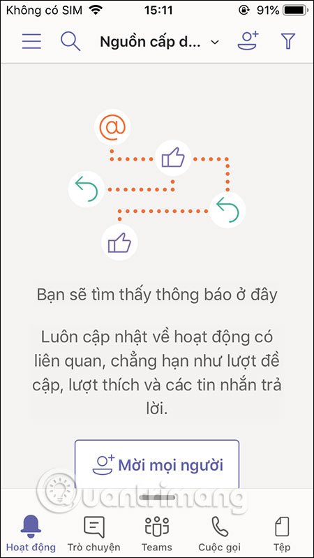 Giao diện ứng dụng