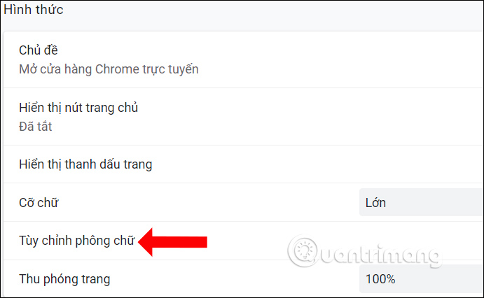 Cách đổi font chữ trang web trên Chrome - QuanTriMang.com