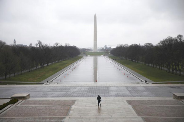 National Mall ở Washington vào ngày 15/3