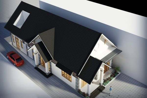 Nhà cấp 4 gác lửng 3 phòng ngủ