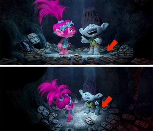 Trolls: Một thiết bị không hiểu từ đâu xuất hiện ở cạnh chân của Branch