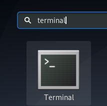 Mở Terminal