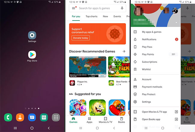 Chọn My apps & games