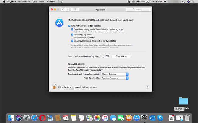 Cách bật cập nhật tự động trong Skype cho macOS