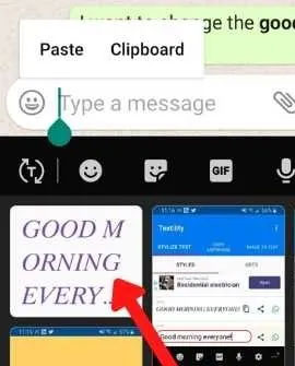 Quay trở lại WhatsApp và gửi tin nhắn bằng cách nhấp vào văn bản