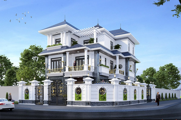 Mặt bằng biệt thự tân cổ điển sang trọng