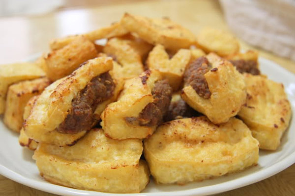 Đậu phụ nhồi thịt rán