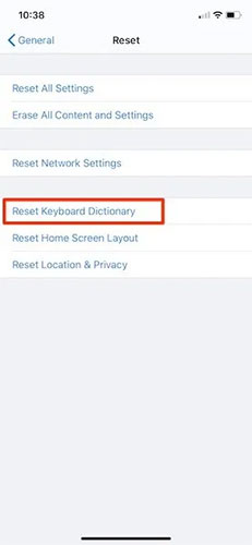 You may have to reset the keyboard dictionary in iOS