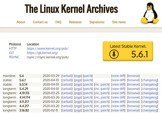 Linux kernel 5.6