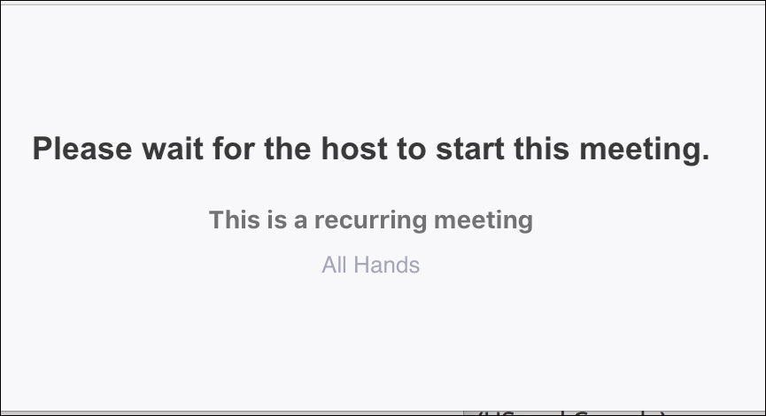 Lỗi Please Wait for the Host to Start this Meeting / Webinar Zoom