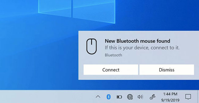 Chọn nút Connect từ thông báo để ghép nối