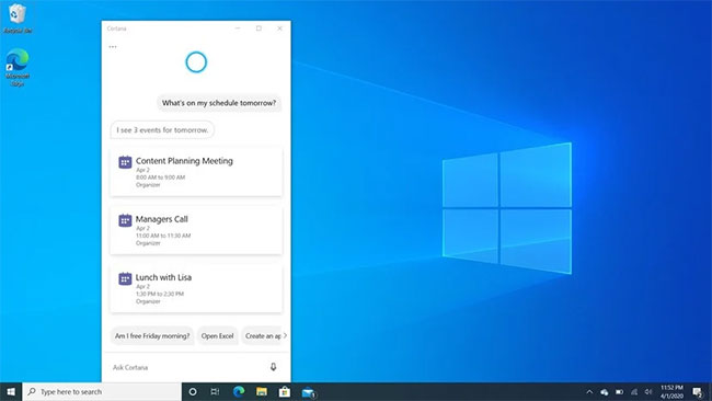 New Cortana of Windows 10