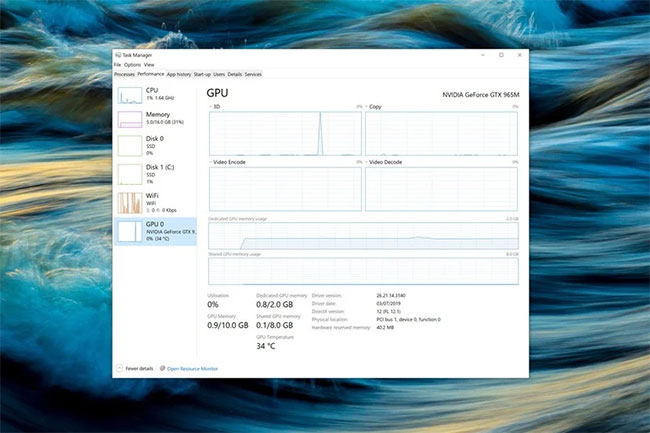 Task Manager is another factor in Windows 10 2004 that has some notable new additions