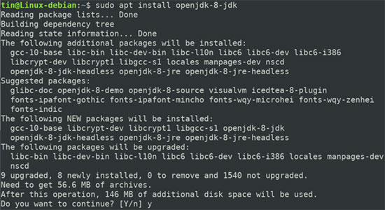 Cài đặt OpenJDK trên Debian