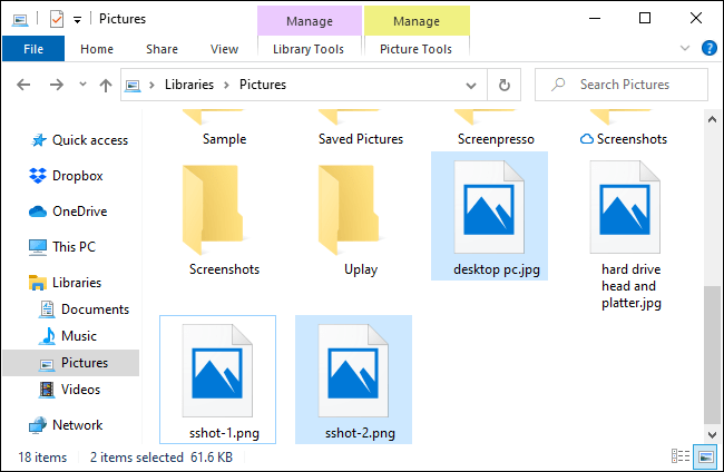 Chọn nhiều file