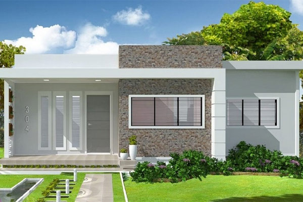Nhà cấp 4 mái bằng đẹp 10